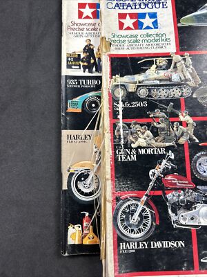 Vintage MRC Tamiya Model Kit Catalogue's LOT OF 7- 1980-81-84-86