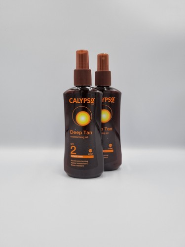 Calypso SPF 2 Spray Tan Oil Deep Tan Sun Oil Tanning Oil spray Water Resistant - Picture 2 of 8