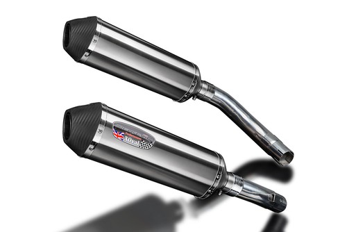 Yamaha YZF-R1 YZFR1 R1 09-14 Slip On 13.5" X-Oval Stainless Exhaust Muffler Kit - Picture 2 of 5