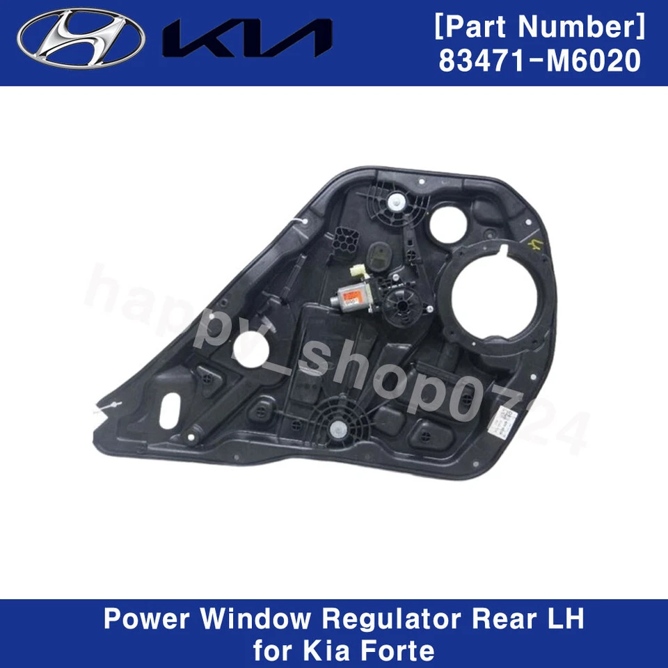 Regulador de ventana eléctrica trasero izquierdo OEM 83471-M6020 para KIA Forte 2019-2022 Foto 2 de 3