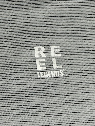 Reel Legends Men's T-shirt Size XL Performance Outfitters Gray Striped - Picture 3 of 8