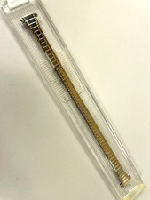 NOS Ladies Speidel Twist O Flex 10-13mm Gold Tone Bracelet Watch Band 1738/32 L