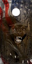 Ghost Panther Cornhole Wrap Bag Toss Skin Decal Sticker