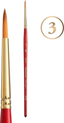 Princeton Heritage, Series 4050, Synthetic Sable Paint Brush for Watercolor, Rou