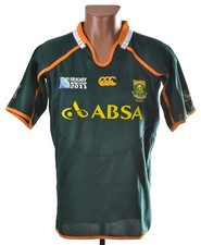 SOUTH AFRICA 2011 WORLD CUP RUGBY UNION SHIRT JERSEY CANTERBURY SIZE M ADULT