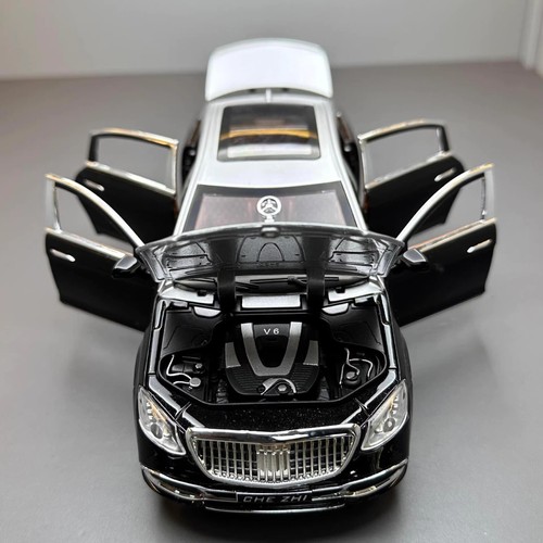 Maybach amggls600 alloy model car 1:24 Silver - Picture 3 of 4