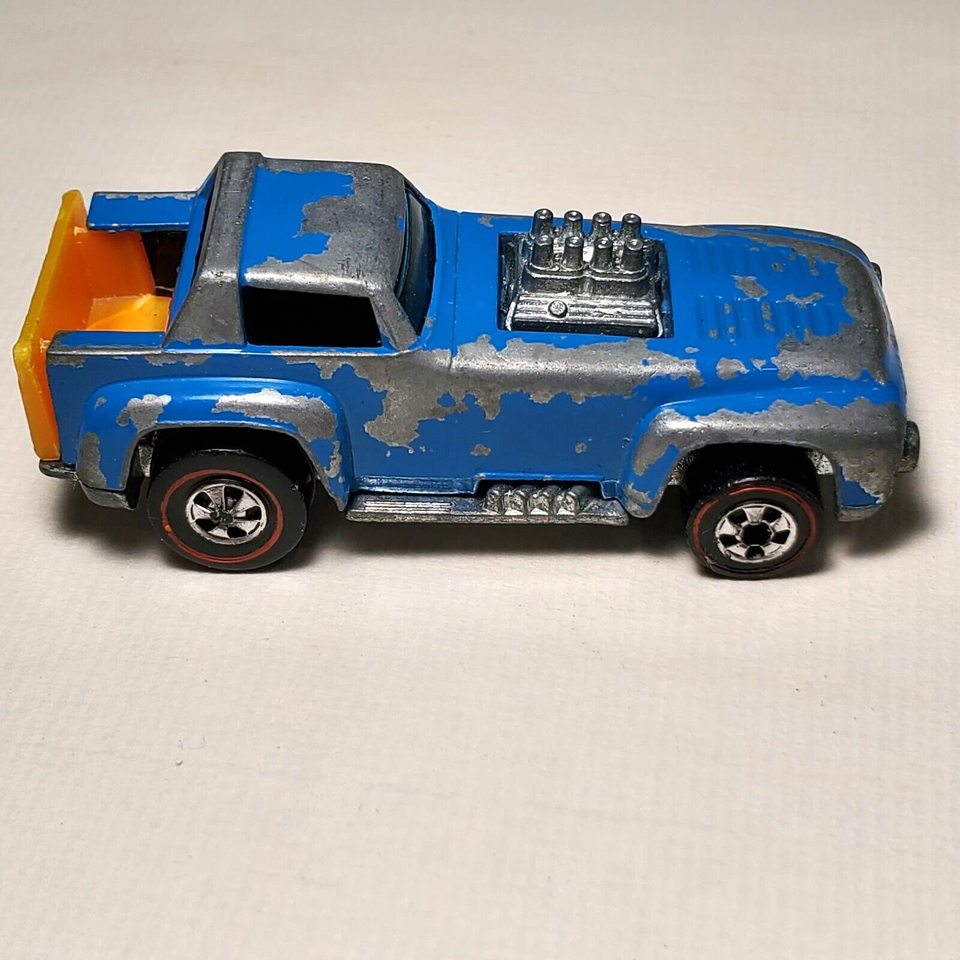 1970 Redlines Hot Wheels Mattel SHORT ORDER Diecast Original Blue Color