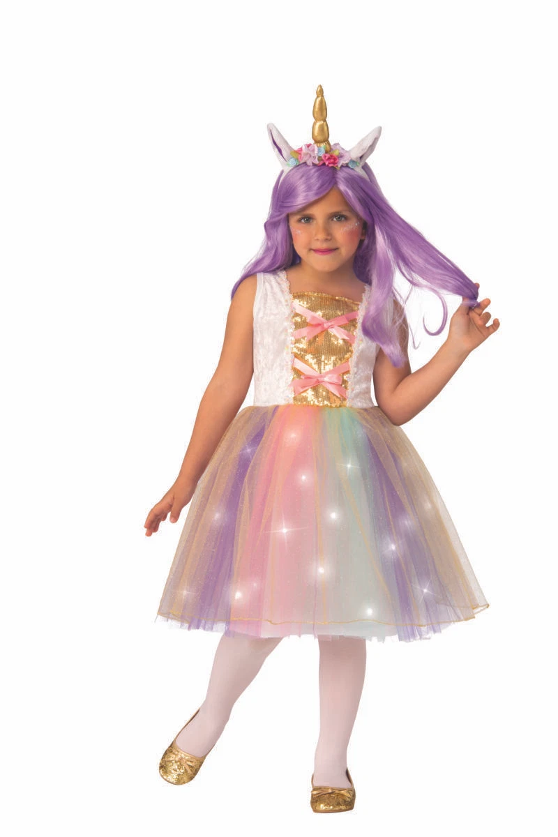 DÉGUISEMENT ROBE LICORNE MAGIQUE FILLE