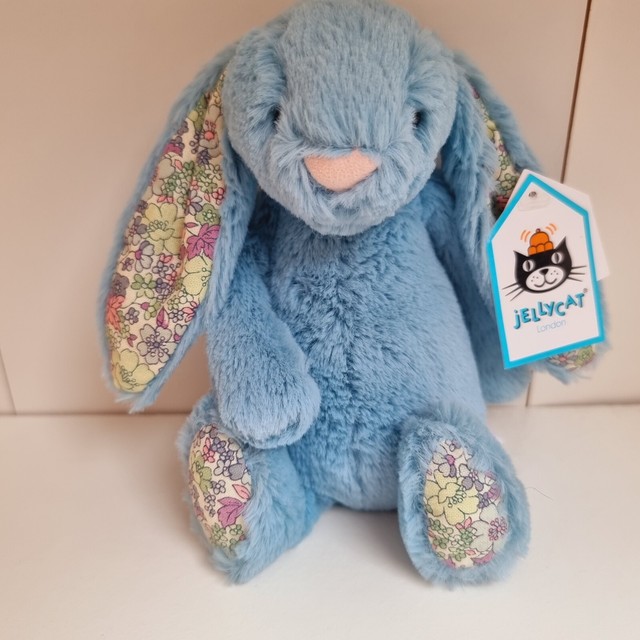 jellycat blossom aqua bunny small