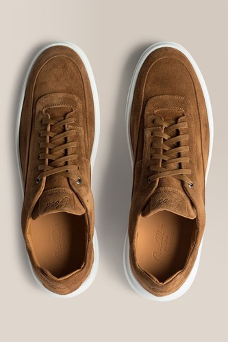 Good Man Brand Modern London Sneakers Snuff Brown Italian Suede Men's Size 9 - Picture 6 of 10