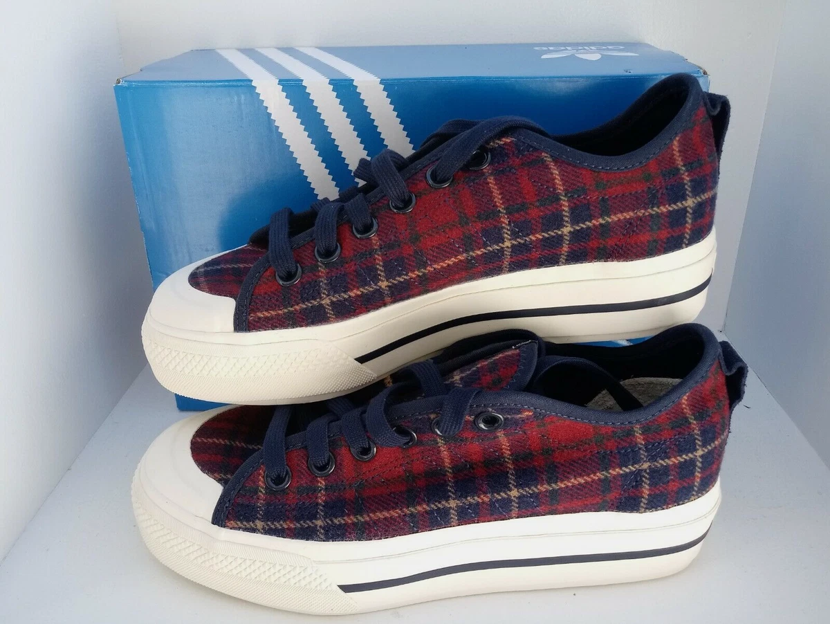 Red plaid womens best sale shoes