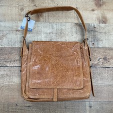 Tosca Blu Waxed Tan Leather Handbag New With Tags Attached