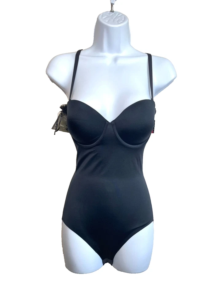NWT SPANX Women M Suit Your Fancy Strapless Cupped Panty Bodysuit 10205R Black - Image 3 of 4