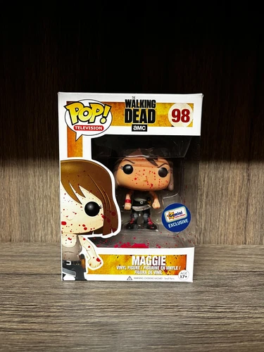 Funko Pop The Walking Dead #98 Maggie BLOODY GEMINI Authentic G/Shape Protector