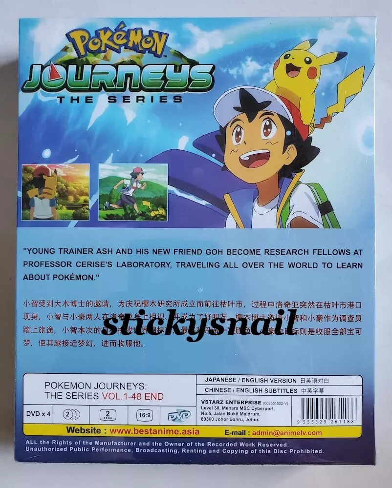 Anime DVD Pokemon Journeys: The Series Vol.1-48 End English Dubbed