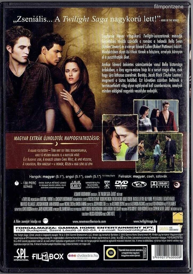 THE TWILIGHT SAGA: NEW MOON Alkonyat: Újhold (2010) Hungary DVD Kristen Stewart - Image 2 of 2