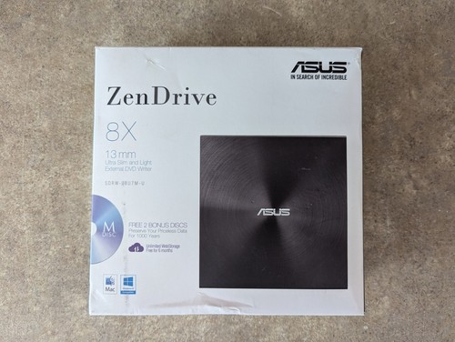 ASUS ZENDRIVE SDRW-08U7M-U EXTERNAL ULTRA-SLIM DVD WRITER DRF3-13 - Picture 8 of 8