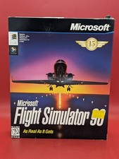 Microsoft Flight Simulator 1998 PC CD Pilot Handbook Windows Airplane Computer