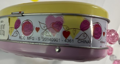 Collectible Disney Heart Shaped Princess Friends Forever Latching Tin, B8D3 - Picture 5 of 12