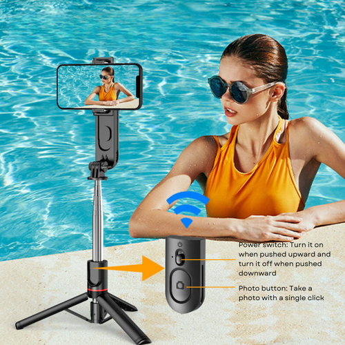S02-Plus Versatile Umbrella-style Selfie Stick with Detachable Fill Lights - Picture 5 of 11