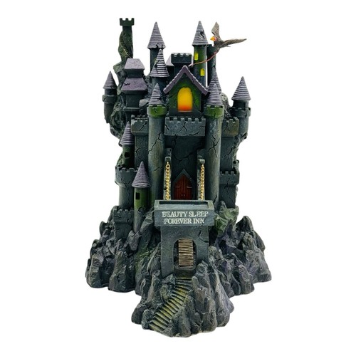 Disney Villains Halloween Village Malificent's Manor 2008 Hawthorne Villages COA - Picture 7 of 24