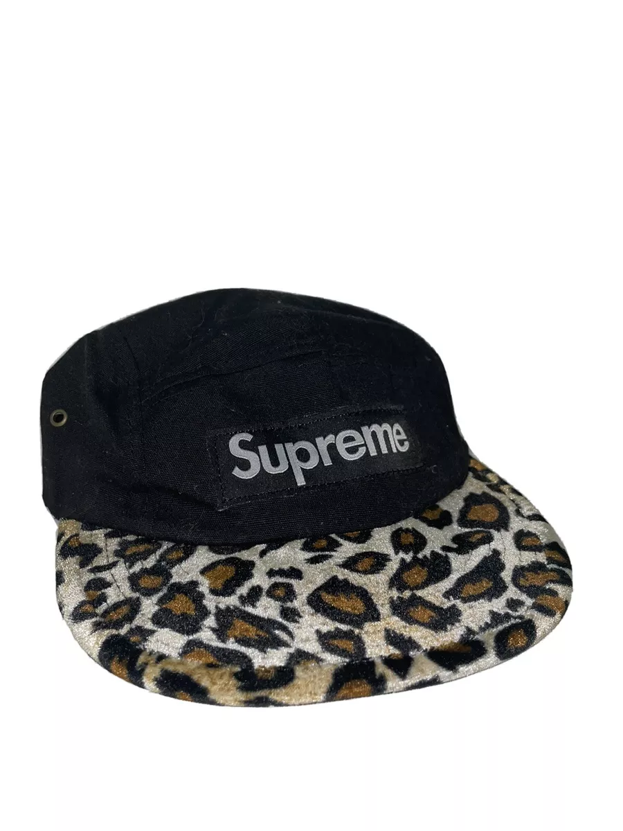 Supreme leopard print clearance hat