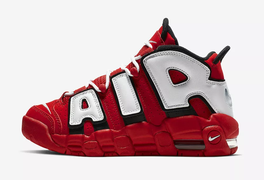 Requisitos carga que te diviertas Nike Air More Uptempo GS Bulls Hoop Pack University Red White Black  CD9402-600 | eBay