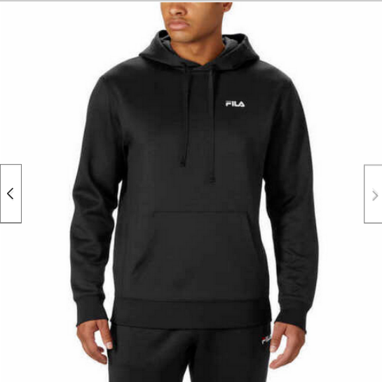 FELPA CON CAPPUCCIO UOMO FILA PERFORMANCE (NERA SMALL) NUOVA CON ETICHETTE