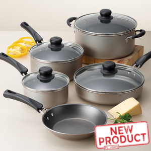 9 Piece Cookware Set Nonstick Aluminum Frying Pots Pans Home Kitchen Cooking