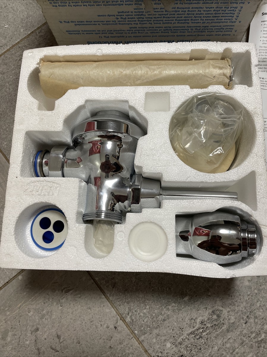 Manual Urinal Flush Valve – 0.5 GPF, Chrome Brass, Hand Control, Time Delay 2-4 Sec, For Commercial Restrooms