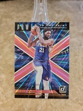 Joel Embiid 2021-22 Panini Donruss PINK LASER HOLO Power in the Paint 76ers SP