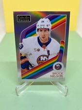 23-24 Brock Nelson #R-8 New York Islanders OPC Platinum Retro RAINBOW