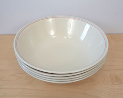 Set of 5 Corelle English Breakfast Vegetable Soup Pasta Bowls 8 1/2''
