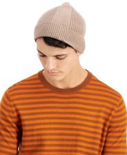 ALFANI Knit Beanie Adult One Size Beige Stone
