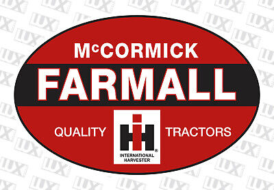 Vintage Reproduction Farmall McCormick International Harvester Decal