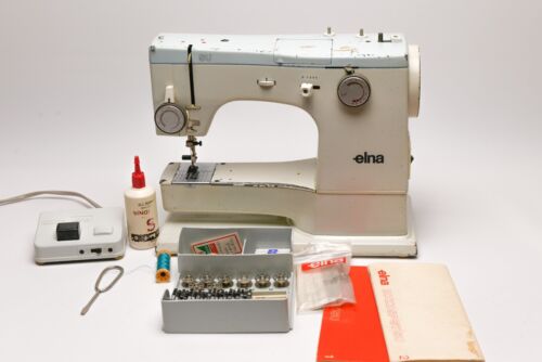 Elna SU 62C Sewing Machine Vintage + Extras - Made in Switzerland