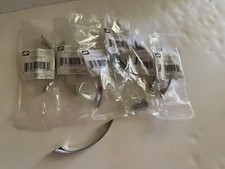Set of 7 New Unused Polished Chrome Cabinet Drawer Pulls Basic Arch 3  Long