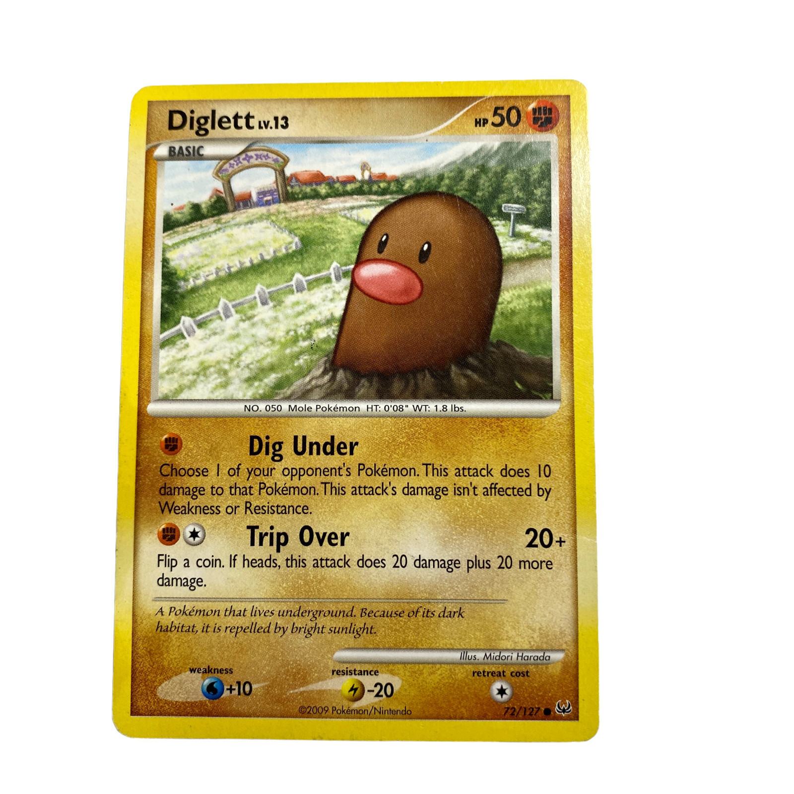 Pokemon TCG Diglett Lv.13 Platinum Platinum Base Set 72/127Common Card LP