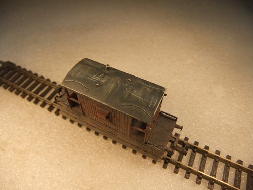 N gauge Trix - Pro Weathered lwb Brake Van - BR Brown - good unboxed - Picture 3 of 5