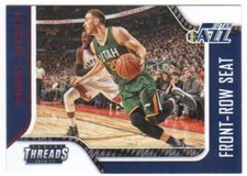 2016-17 Panini Threads Front-Row Seat Century Proof Red #29 Gordon Hayward Jazz