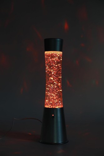 I-TOTAL - farbwechselnde LED-Lavalampe mit Glitzer, transparente Flüssigkeit - Bild 5 von 6