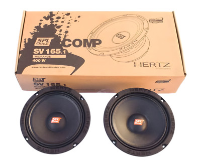 HERTZ SPL Show Series SV-1651 6.5'' 4-Ohm SPL Midrange Speaker Drivers (Pair)