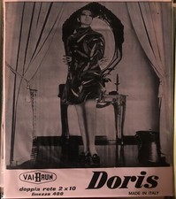 1 Paio STUPENDE Calze Doris RHT  Doppia Rete Sexy da Reggicalze Mis.10 Col.Beige