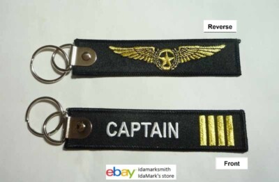 CAPTAIN TAG KEYCHAIN 2020 Key Chain 5'' Long REMOVE BEFORE FLIGHT Flight Crew