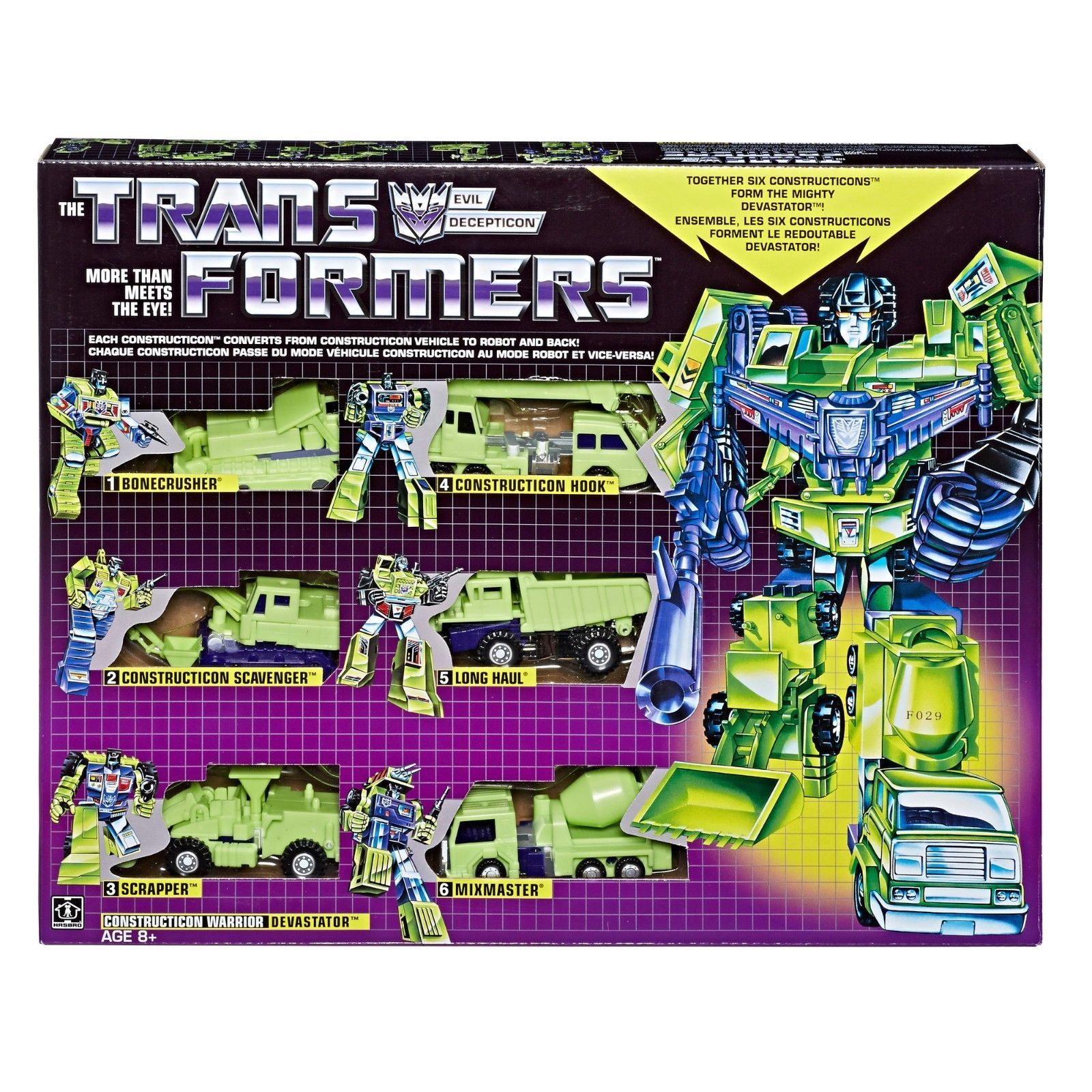 Transformers Vintage G1 Constructicon Devastator reedición 2018 Walmart Exclusivo Transformers Vintage G1 Constructicon Devastator reedición 2018 Walmart Exclusivo
