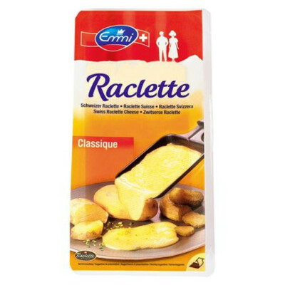 2 x Emmi Raclette Scheiben Classique Schweizer Schnittkäse 47 % Fett i.Tr je200g