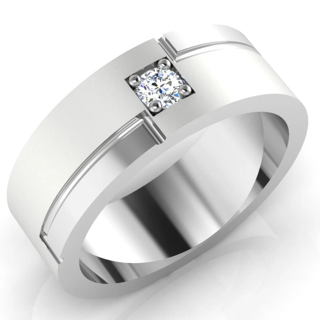 Platinum diamond mens best sale ring