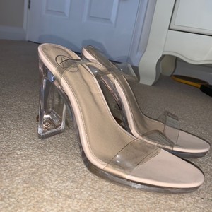 clear heels ebay