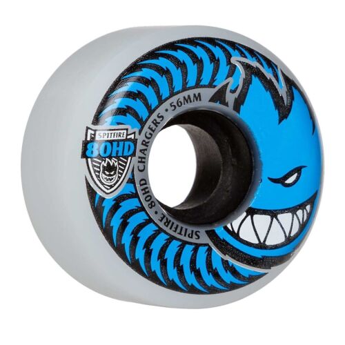 Cargadores de rueda Spitfire 80HD cónicos transparentes 56 mm azul clásico ruedas de patineta - Imagen 2 de 2