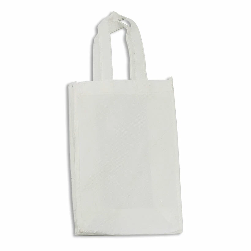 10pcs/pack Blank Sublimation Non-woven DIY White Shopping Bags